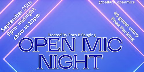 Friday Open mic Night