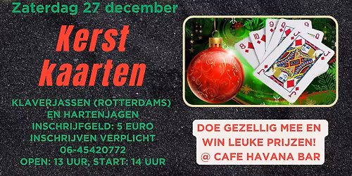 Kerstkaarten Havana bar