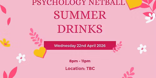 Psychology netball summer drinks 