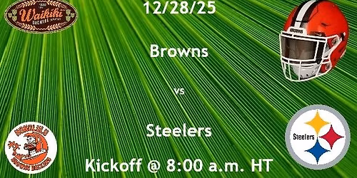 Browns vs Steelers!
