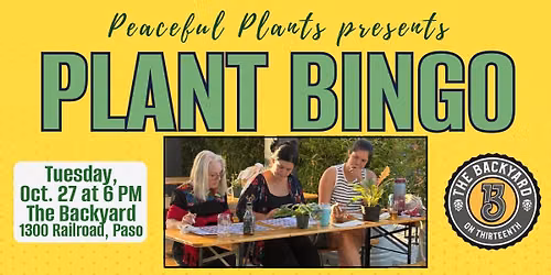 Plant Bingo with Peaceful Plants
