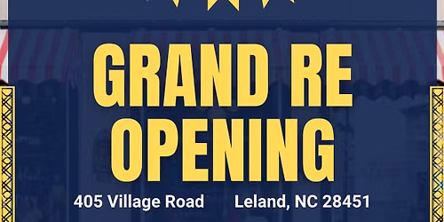 GRAND RE OPENING + YARD SALE!