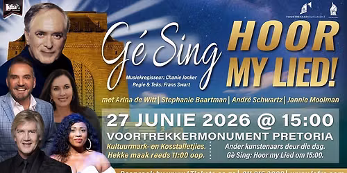 G\u00e9 Sing: Hoor My Lied