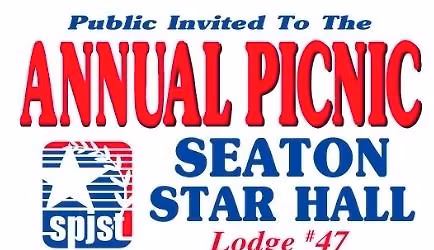 Annual Picnic at SPJST Lodge 47,Seaton Star Hall