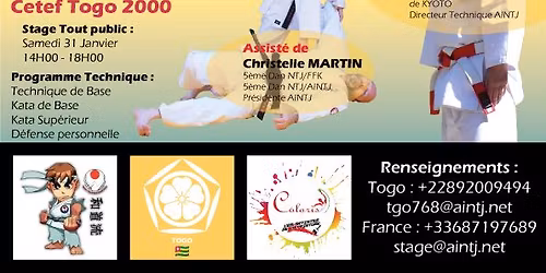 2026-01-29 au 02-03 - Stage Nihon Tai Jutsu - Lome - Togo