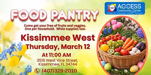 Food Pantry at Access Community Center Kissimmee West