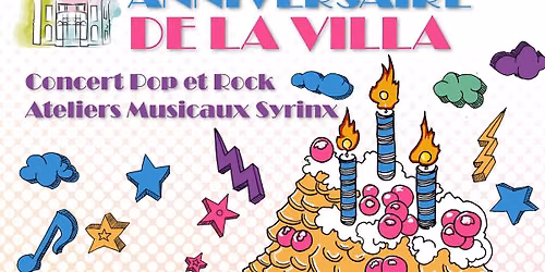\ud83c\udf82 Les 3 ans de la Villa ! Concert Pop-Rock & Barbecue partag\u00e9