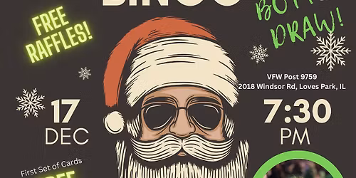 VFW Holiday BINGO BASH! End of an ERA FUNDRAISER!