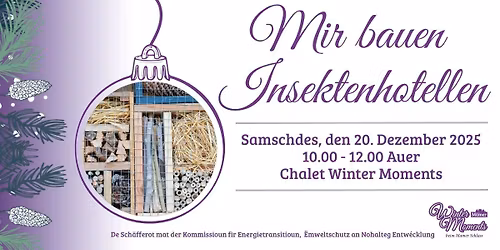 Mir bauen Insektenhotellen