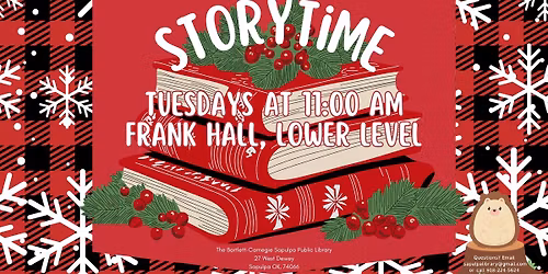 Storytime @ The Bartlett-Carnegie Sapulpa Public Library