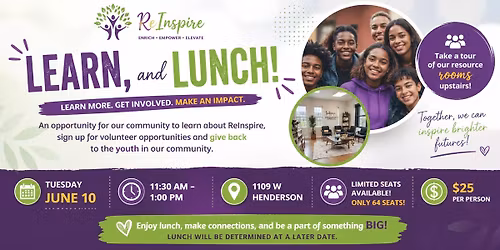 Learn & Lunch with ReInspire!