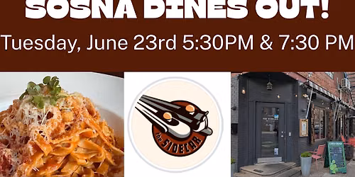 June SOSNA Dines Out @ The Sidecar Bar & Grille