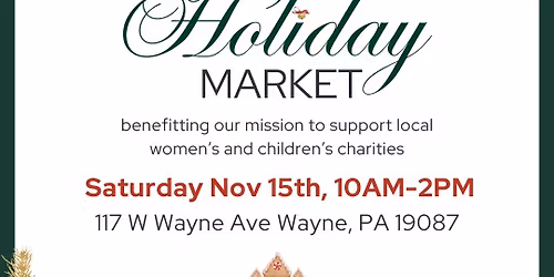 \ud83c\udf81 The Saturday Club's Annual Holiday Market \ud83c\udf81