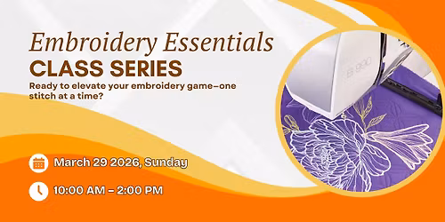 Jinni - Embroidery Essentials Skills Class Series