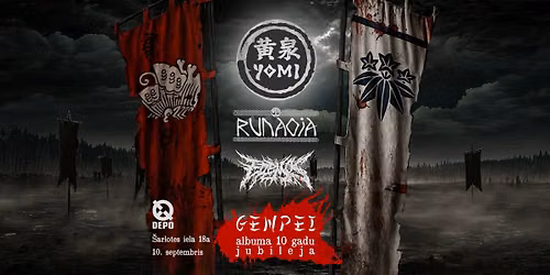 YOMI, RUNAOJA, EREMOS-IX | Genpei 10 gadu jubileja | DEPO, 10.09.2026