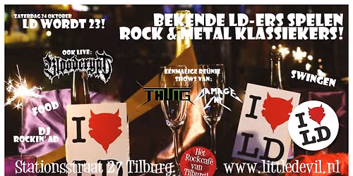 Little Devil 23 jaar: Surprise Show + Bloodcrypt + Thuig + Damage Inc