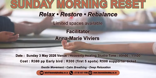 Sunday Morning - Reset Relax \u2022 Restore \u2022 Rebalance