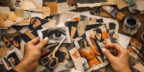 Collage Art Workshop | Mixed Media, Creative Expression & Wine