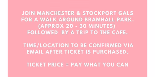 Manchester & Stockport Gals - Walk & Talk