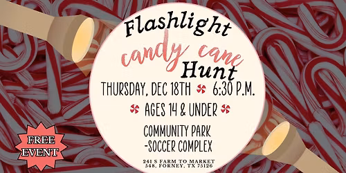 Flashlight Candy Cane Hunt