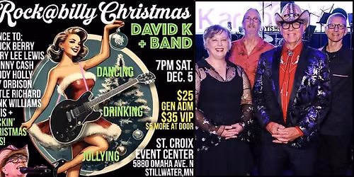 ROCK@BILLY CHRISTMAS David K+Band, St. Croix Event Center, Stillwater, MN