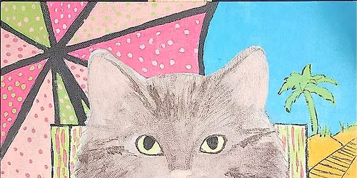 Fun Custom AR Cat Painting  -  Summer Beach Theme & Augmented Reality