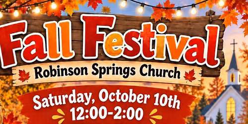 Fall Festival at Robinson Springs Church