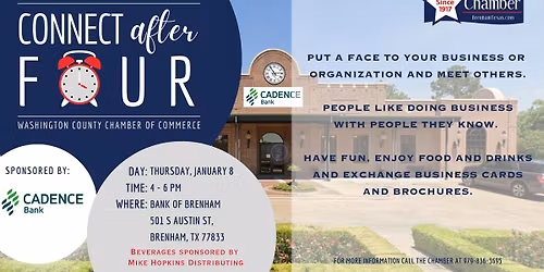 \u201cConnect After 4\u201d Networking Event Sponsored by: Cadence Bank