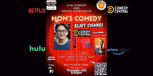 Comedy & Italian Dinner - San Diego 4\/23!