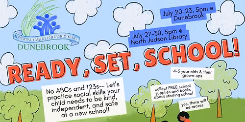Ready, Set, School with Dunebrook (Ages 4 & 5)