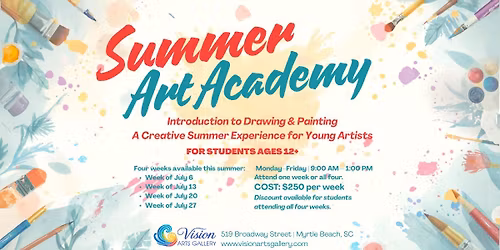 Vision Arts Academy Summer Art Academy (Introduction to Drawing & Painting)