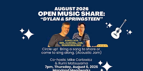AUG: Dylan & Springsteen! Acoustic Jam with Mike Carlowicz