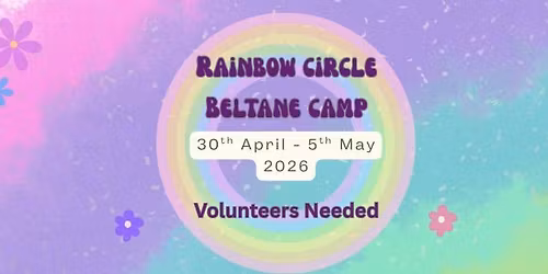 Rainbow circle Beltane camp