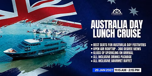 Cadman Cruises | Australia Day Lunch Cruise | All Inclusive