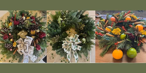 Christmas Wreath Making-Thursday, Dec. 3 6-8pm