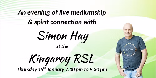 Aussie medium, Simon Hay at the Kingaroy RSL