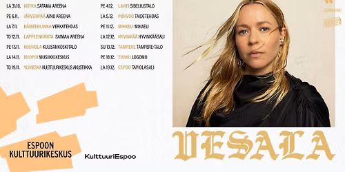 Vesala - Laulumailla-konserttisalikiertue 2026 | Tapiolasali (Loppuunmyyty)