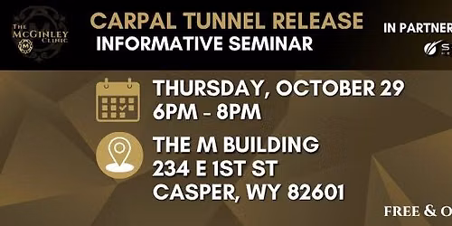 Free Carpal Tunnel Syndrome Screening and Patient Education Event