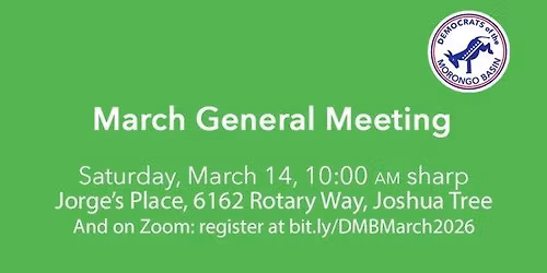 March General Meeting