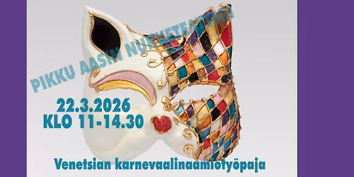 KURSSI - Venetsian karnevaalinaamiotyöpaja