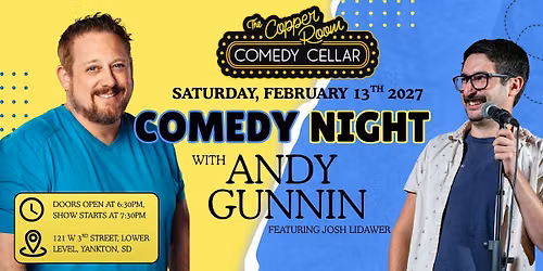 Comedy Night with Andy Gunnin: Featuring Josh Lidawer