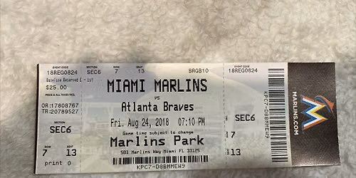 Atlanta Braves at Miami Marlins Tickets