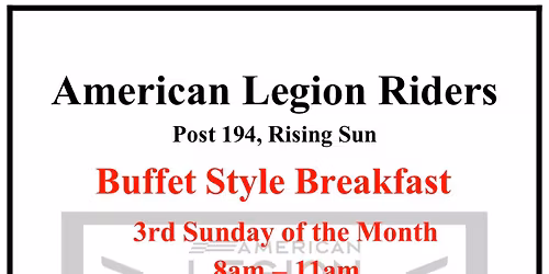 Mason Dixon ALR Post 194 - All You Can Eat Buffest Style Breakfast