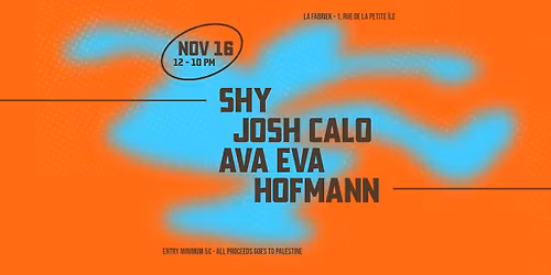 Synthygate | Fundraising event for Palestine