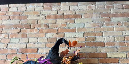 Halloween witches hat wreath