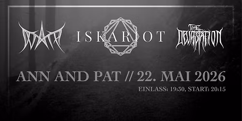 Iskariot, D\u00faath, The Devastation LIVE im ann and pat