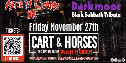 MOT\u00d6RWRECKED W\/ Alice in chains UK & Darkmoor (Black Sabbath Tribute) @ the cart & horses 