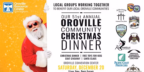 Our 51st Annual Oroville Community Christmas Dinner
