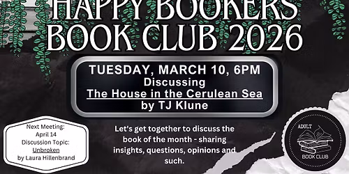 Happy Bookers Book Club - The House in the Cerulean Sea