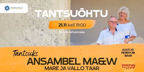 Tantsu\u00f5htu Haljala rahvamajas ansambliga Ma&W